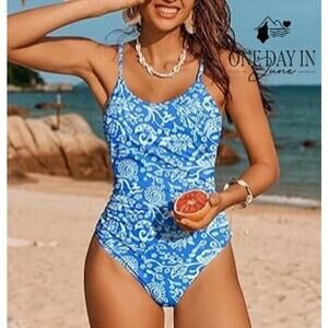 Aimage Ring Back One Piece Swimsuit Size M